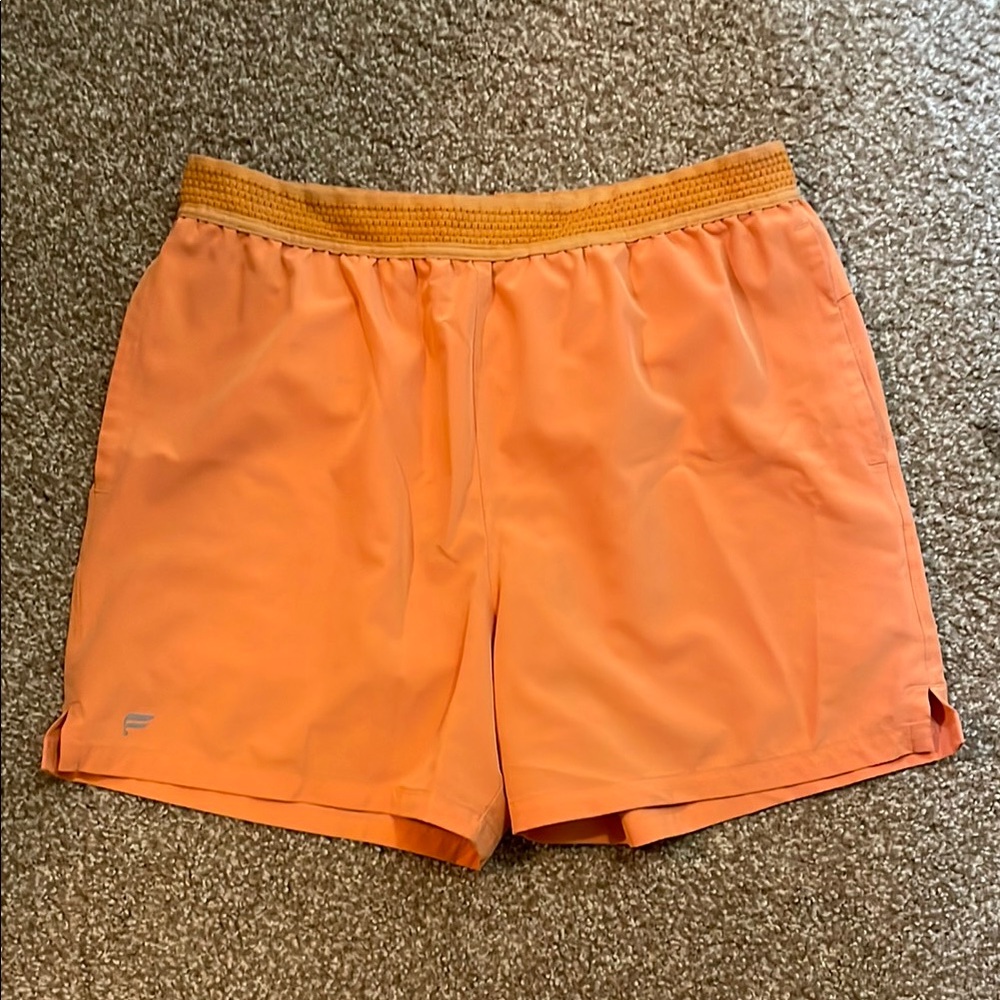Fabletics Orange Athletic Shorts